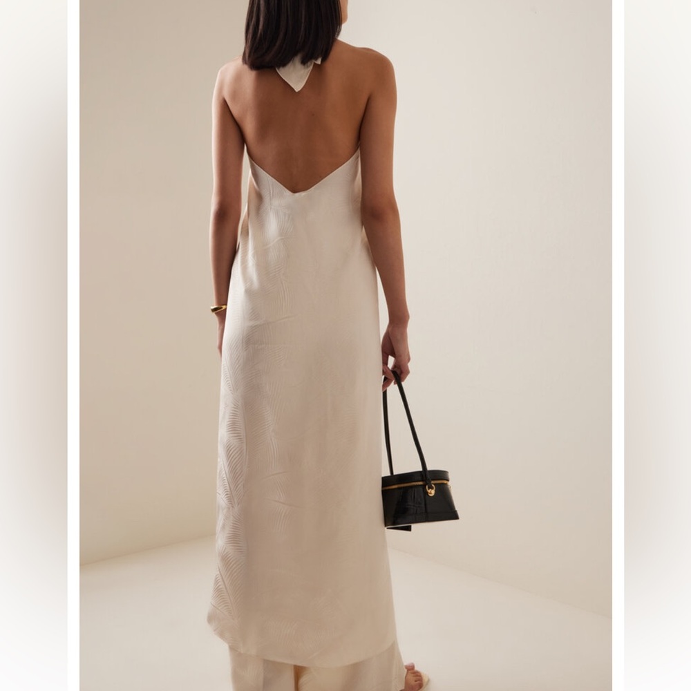 Johanna Ortiz Cream Draped Halter Top - Picture 4 of 9